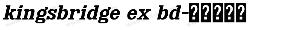 kingsbridge ex bd字体转换